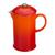 颜色: Flame, Le Creuset | 34 ounce Stoneware French Press with Lid