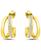 颜色: Yellow, Giani Bernini | Cubic Zirconia Combo Half Hoop Earrings (1-7/8 ct. t.w.) in 18K Gold Over Sterling Silver, Macy's Exclusive