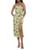 ALEXIA ADMOR | Ellie Strapless Midi Sheath Dress, 颜色GREEN FLORAL