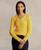 颜色: Trainer Yellow, Ralph Lauren | Women's Cable-Knit Cotton V-Neck Sweater
