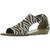 商品Blowfish | Blowfish Womens Byea Ankle Strap Buckle Flat Sandals颜色Zebra/ Safari