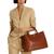 Ralph Lauren | Women's Full-Grain Smooth Leather Large Marcy Satchel, 颜色Lauren Tan