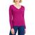 商品Charter Club | Cotton Long-Sleeve V-Neck T-Shirt, Created for Macy's颜色Pink Tutu