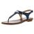 商品Michael Kors | MICHAEL Michael Kors Women's Leather MK Plate T-Strap Thong Sandals颜色Luxe Teal