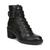 商品ZODIAC | Women's Gemma Lace-up Heeled Combat Booties颜色Black Leather