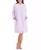 颜色: Lilac, Miss Elaine | Plus Size Embroidered Fleece Short Robe