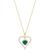 颜色: Emerald, Macy's | Birthstone Gemstone & Diamond Accent Heart 18" Pendant Necklace in 14k Gold-Plated Sterling Silver