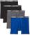 颜色: Black/Gray, Hanes | Comfort Flex Fit Ultra Soft Cotton Modal Blend Boxer Brief 4-Pack