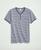 Brooks Brothers | Short-Sleeve Striped Slub Cotton Henley, 颜色Blue Multi