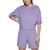 商品Calvin Klein | Short-Sleeve Sweatshirt颜色Chalk Violet