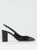 Rene Caovilla | Rene Caovilla slingbacks in leather and rhinestones, 颜色BLACK