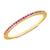 颜色: july, MaxColor | 14K Gold Vermeil Birthstone 1MM Cubic Zirconia Ring