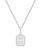 颜色: White Gold, Macy's | Diamond Baguette & Round Pendant Necklace (1/2 ct. t.w) in 14K White Gold (also in 14K Yellow Gold)