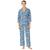 商品第1个颜色Navy Print, Ralph Lauren | Ralph Lauren Women's 3/4 Sleeve and Pants Pajama Set