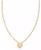 颜色: Gold Iride, Kendra Scott | 14k Gold-Plated Framed Drusy Stone 19" Adjustable Pendant Necklace