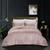 颜色: Pink, Grace Living | Grace Living Tillie Velvet 3pc Comforter Set With 2 Pillow Shams, 1 Comforter QUEEN