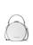 color OPTIC WHITE, Michael Kors | Serena Small Pebbled Leather Crossbody Bag
