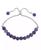 颜色: Amethyst, Macy's | Genuine Stone Bead Adjustable Bracelet in Silver Plate