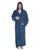 颜色: Azure, ARUS | 男款抓绒连帽长袍 Men's Soft Fleece Robe, Ankle Length Hooded Turkish Bathrobe