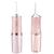 颜色: pink, Vysn | Cordless Oral Irrigator Water Flosser w/ 3 Modes, 4 Nozzles, & Detachable Water Tank for Travel