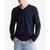 商品Calvin Klein | Men's Regular-Fit Merino Wool V-Neck Sweater颜色Dark Sapphire