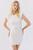 商品Urban Outfitters | UO Tatum Smocked Mini Dress颜色White