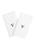 颜色: White V, Linum Home Textiles | Personalized Denzi Hand Towels (Set of 2) in Black Font