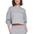 商品Calvin Klein | Women's Pride Embroidered Logo Cropped Sweatshirt颜色Pearl Grey Heather