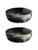 颜色: BLACK, Blue Pheasant | Hugo 2-Piece Small Serving Bowl Set