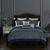 颜色: Blue, Chic Home Design | Meryl 13 Piece Comforter Set Jacquard Geometric Scroll Medallion Pattern Solid Border Design Bed In A Bag QUEEN