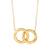 商品第1个颜色16 in, Ross-Simons | Ross-Simons Italian 14kt Yellow Gold Interlocking Circle Necklace