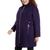 Michael Kors | Women's Plus Size Club-Collar Zip-Front Coat, 颜色Dark Iris