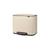 颜色: Soft Beige, Brabantia | Bo Step on Dual Compartment Recycling Trash Can, 3 plus 6 Gallon, 11 plus 23 Liter
