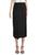 color BLACK, Vince | Asymmetric Drape Midi Skirt