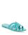 商品Sam Edelman | Women's Bay Jelly Slide Sandals颜色Rio Blue