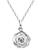 颜色: Silver, Giani Bernini | Rose Pendant Necklace, 16" + 2" extender in Sterling Silver or 18k Gold Over Sterling Silver, Exclusively at Macy's