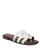 商品Sam Edelman | Women's Bay Slide Sandals颜色White Patent Leather