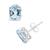 颜色: BLUE TOPAZ, Macy's | Gemstone Stud Earrings in Sterling Silver
