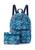 color Royal Blue Seascape, Sakroots | On The Go Packable Backpack
