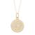 ADORNIA | Adornia Initial Circle Disc Necklace gold, 颜色yellow - d