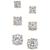 商品Charter Club | Cubic Zirconia Extra-Small Stud Earring Set in Fine Silver Plate or 14K Gold Plate (1-3/4 ct. t.w.)颜色Gold