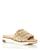 商品Sam Edelman | Women's Ainslie Platform Slide Sandals颜色Gold