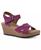 颜色: Purple Rain Leather, White Mountain | Women's Prezo Footbed Wedge Sandals