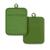 颜色: Matcha, KitchenAid | Ribbed Soft Silicone Pot Holder 2-Pack Set, 7" x 9"