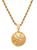 颜色: YELLOW, Anthony Jacobs | Stainless Steel & Simulated Diamond Basketball Pendant Necklace