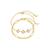 颜色: Gold, Sterling Forever | Gold-Tone or Silver-Tone Reine Bracelet Set With Freshwater Pearls