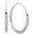 商品Anne Klein | Tapered Medium Hoop Earrings颜色Silver