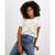 商品Tommy Jeans | Women's Paint-Splatter T-Shirt颜色Bright White