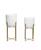 颜色: White, Rosemary Lane | Bucket Planter with Stand, Set of 2