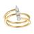 颜色: yellow, LuvMyJewelry | Tayla 14K Gold Lab Grown Diamond Ring - 0.34 Ct